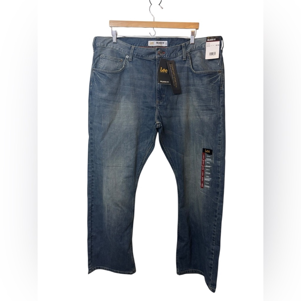 NEW LEE | denim blue jeans relaxed fit bootcut 42X30 42 X 30 modern series